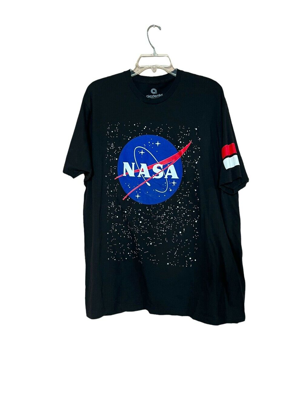 Akademiks NASA Graphic T-Shirt Black Men's Size 2XL Cotton